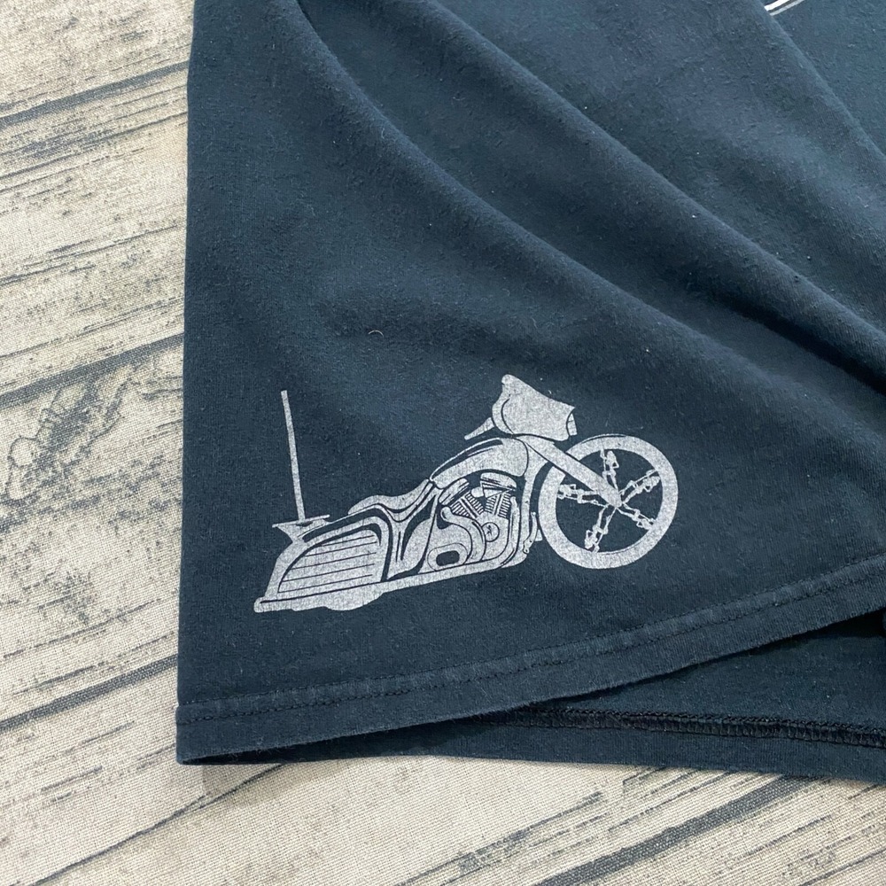 Strip Club Baggers Vtg 80s 90s Tank Top Black Motorcycle Bar Tee Pin Up Stripper - Picture 10 of 14